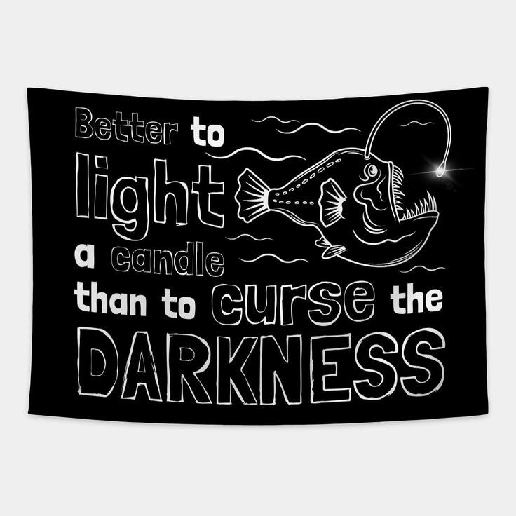 Anglerfish quote Tapestry