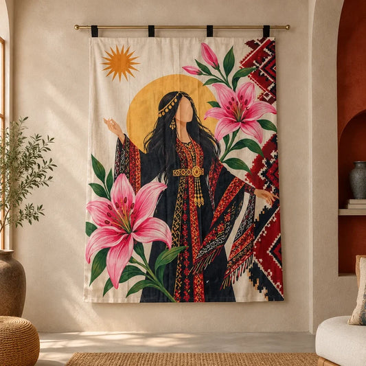 Boho Ethnic Woman Wall Hanging Tapestry