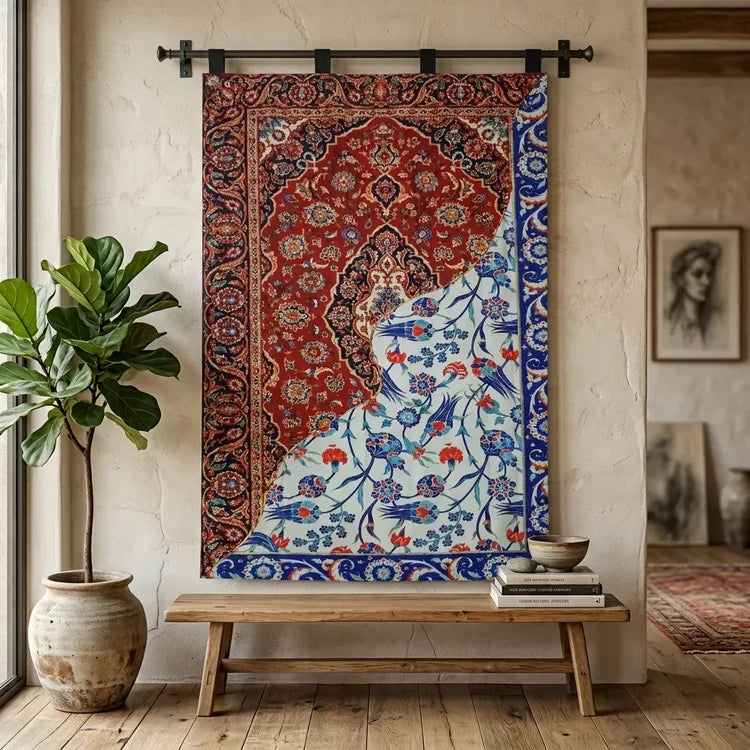 Vintage Persian Wall Hanging Tapestry