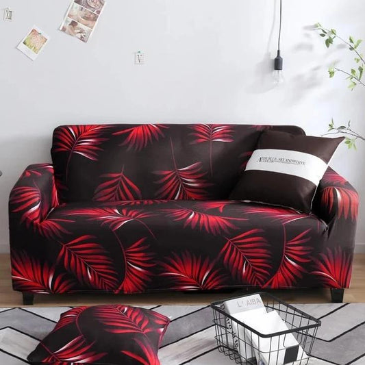 Red Fern Fitted Sofa Cover