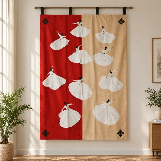 Sufi Whirling Wall Hanging Tapestry