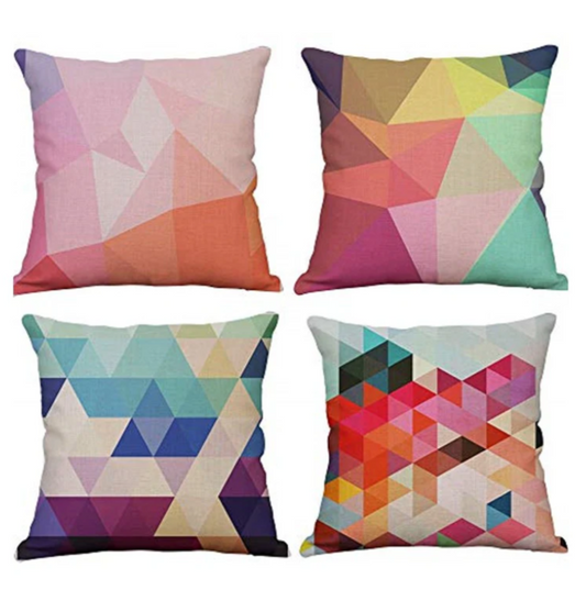 Polygonal Cushion Covers Pack of 4