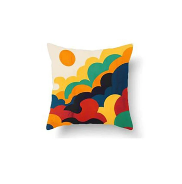 Multi Color Cushion Cover (Pack of 6)