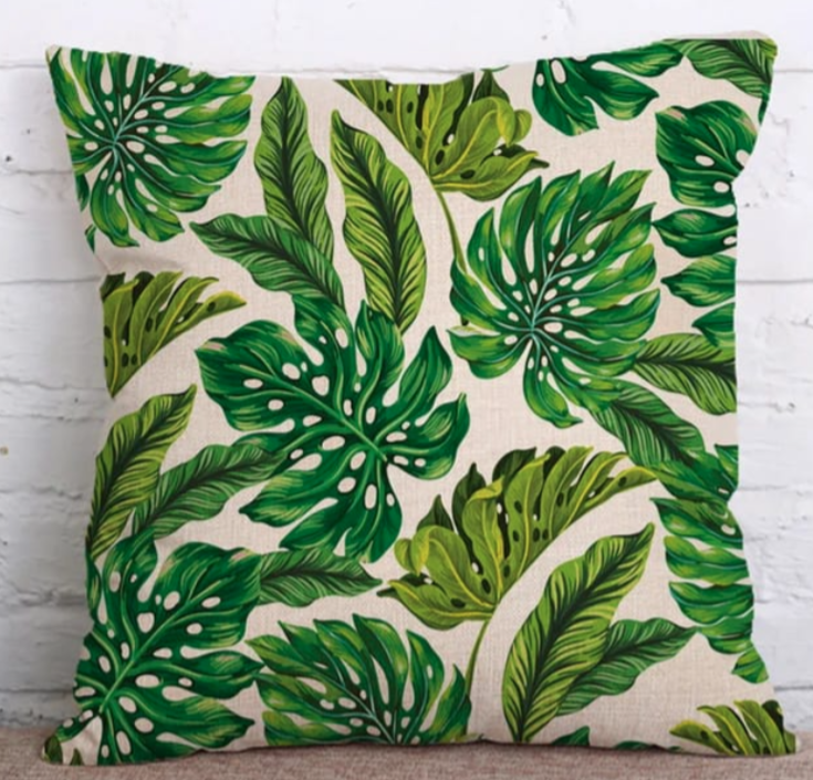 Green Leaf Cushion COVERS (PACK OF 5)