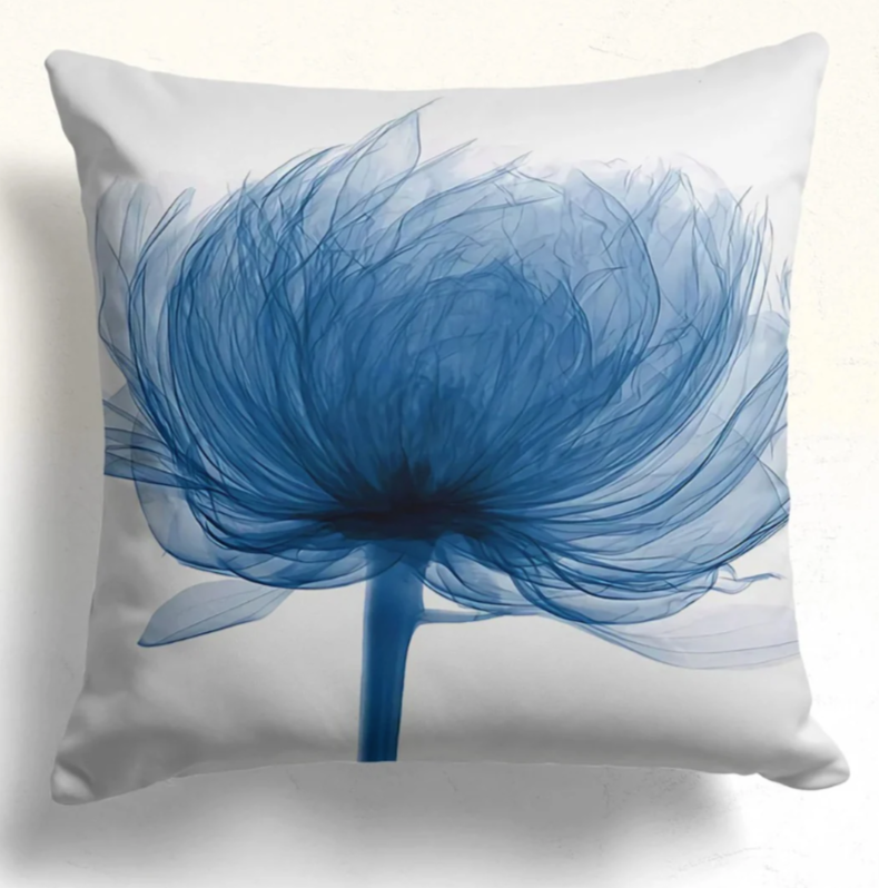 Blue Floral Cushion Covers (Pack of 4)