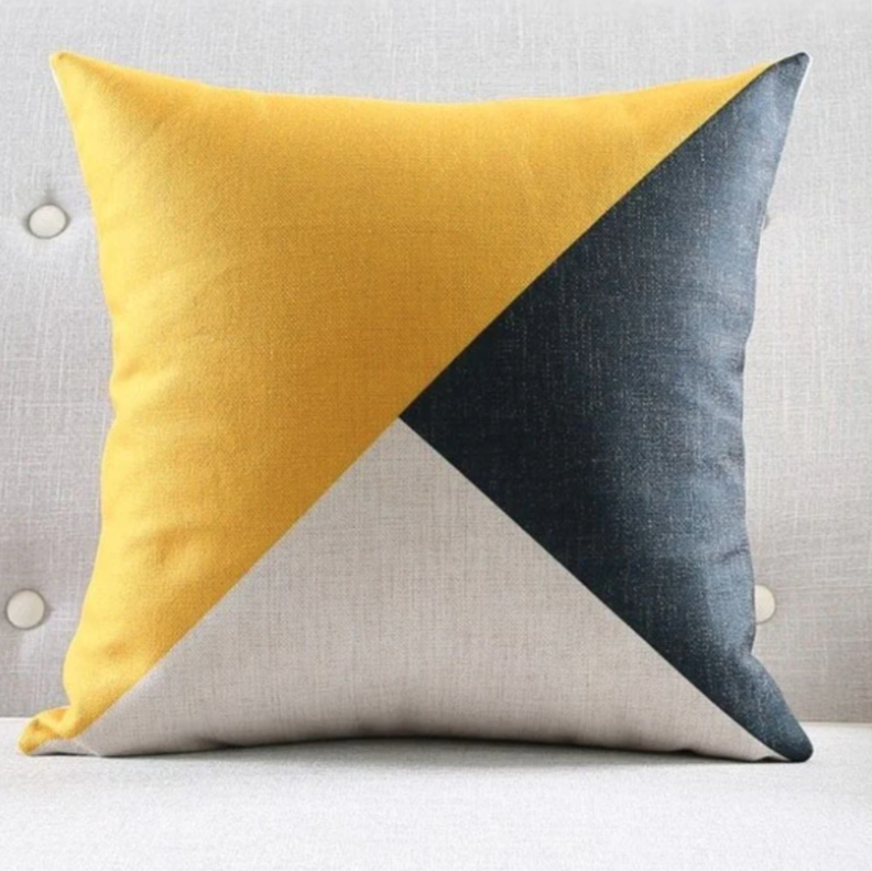 Yellow Copper Cushion Covers Pack 4