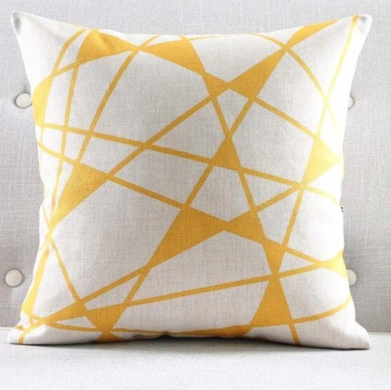 Yellow Copper Cushion Covers Pack 4