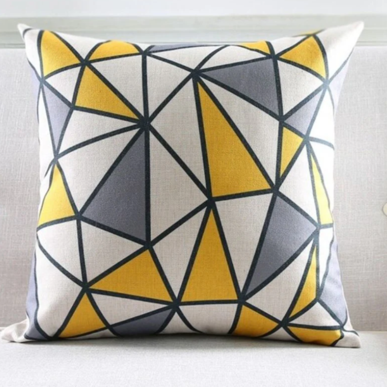 Yellow Copper Cushion Covers Pack 4