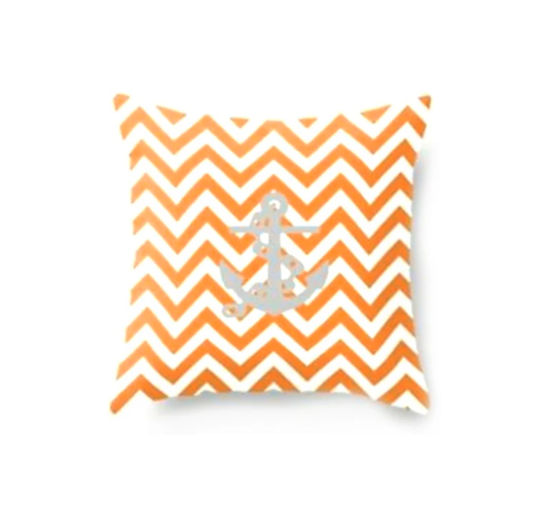 Orange Geometric Cushion Cover Pack 5