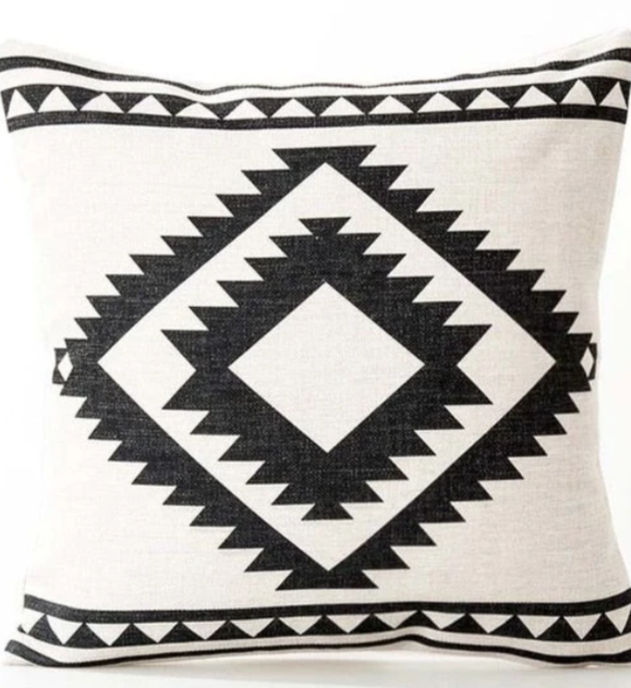 Nordic Linen Print Cushion Pack 6