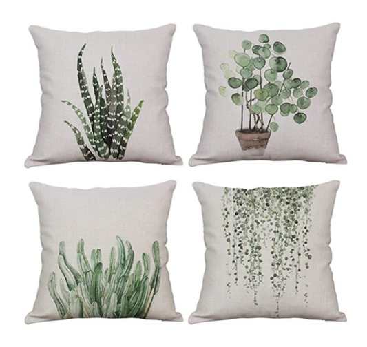 Leeju Green Cushion Covers Pack of 4