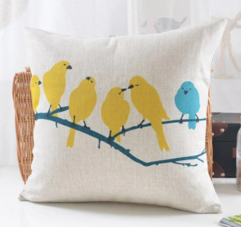 Morocan Blue Bird cushion Pack 5