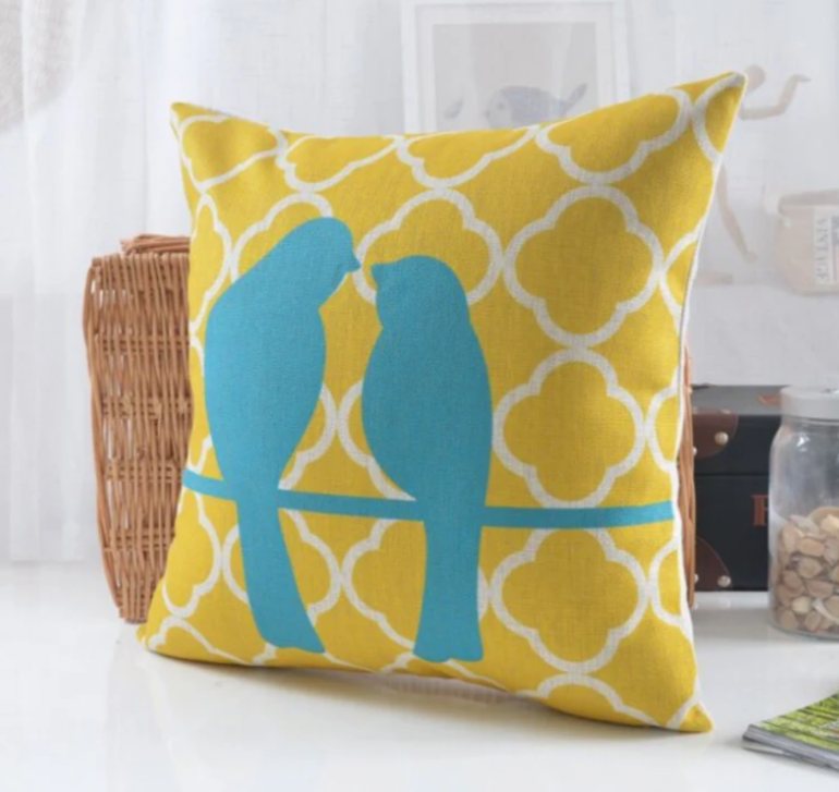 Morocan Blue Bird cushion Pack 5