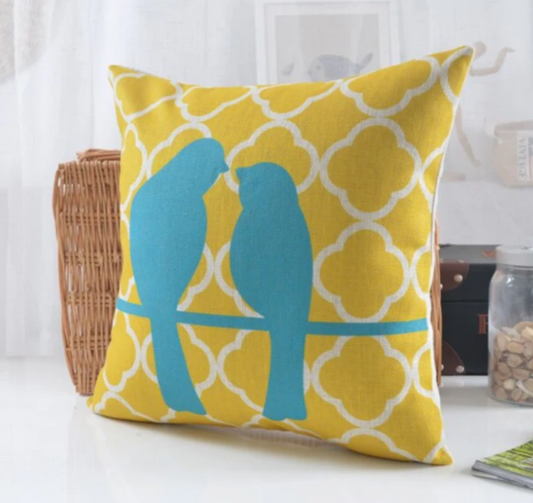 Morocan Blue Bird cushion Pack 5