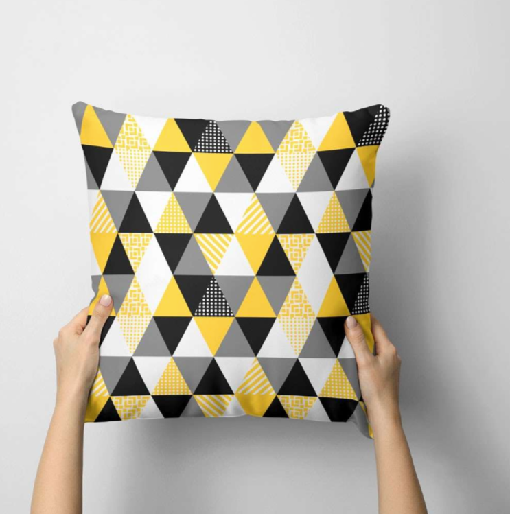 Multi Triangle Cushion Covers Pack 4