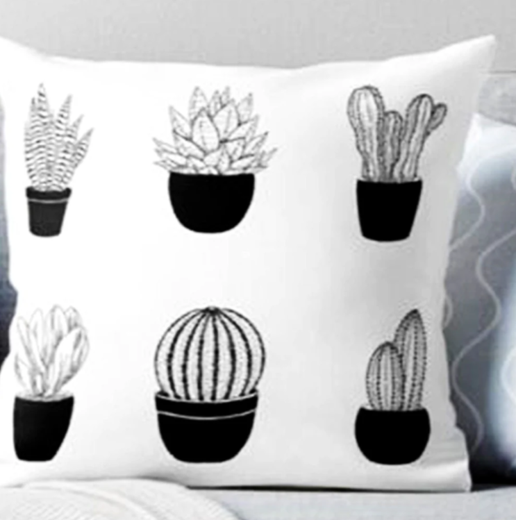 Black and White Cushion Covers (Pack of 4)