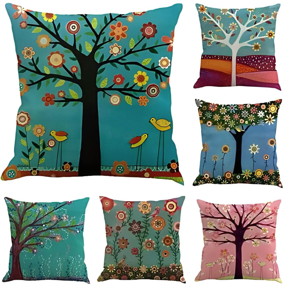 Vintage Flower cushion Pack 6