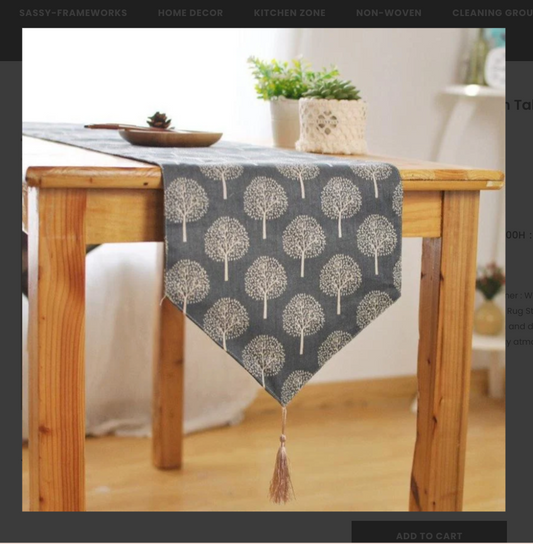 Mulberry Trees Cotton Table Runners