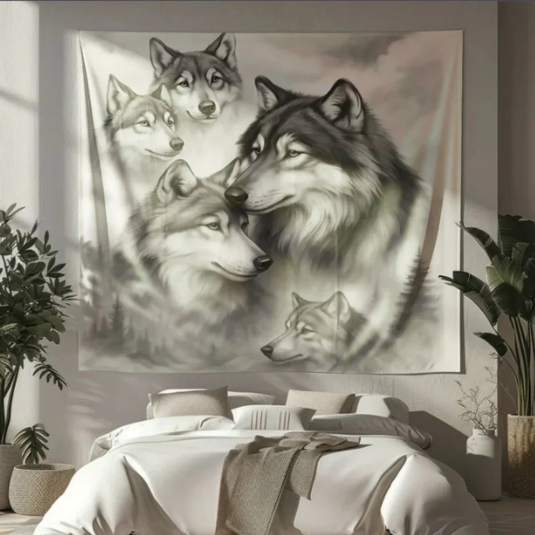Twilight Howl Wall Hanging Tapestry