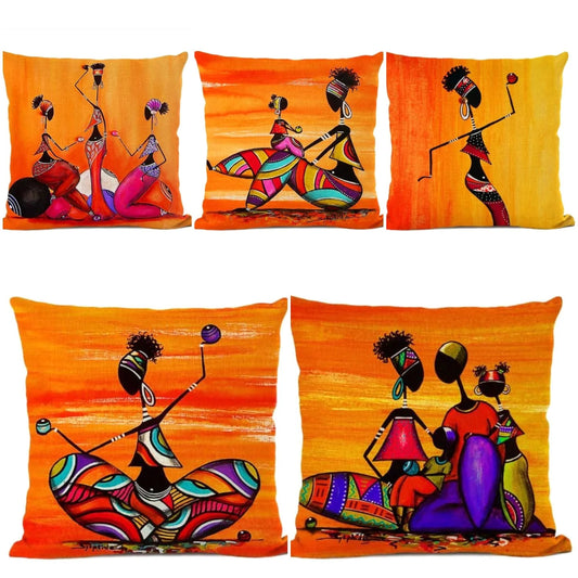 Egyptian Cleopatra Cushion Covers (Pack of 5)