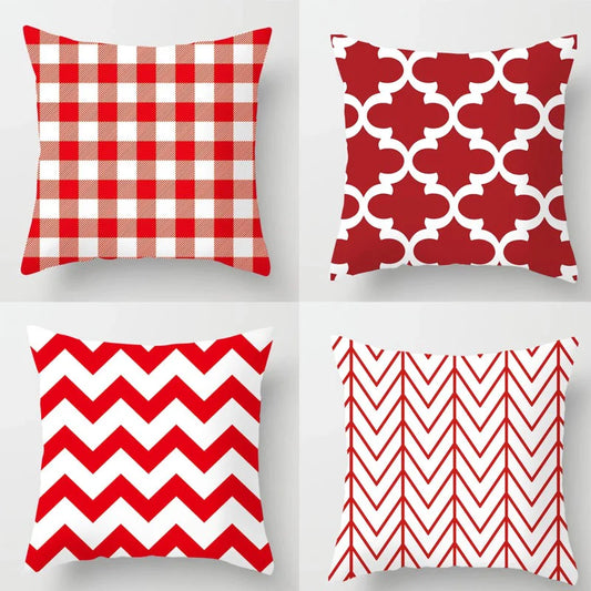 Geometric Striped Cushion Covers Pack 4