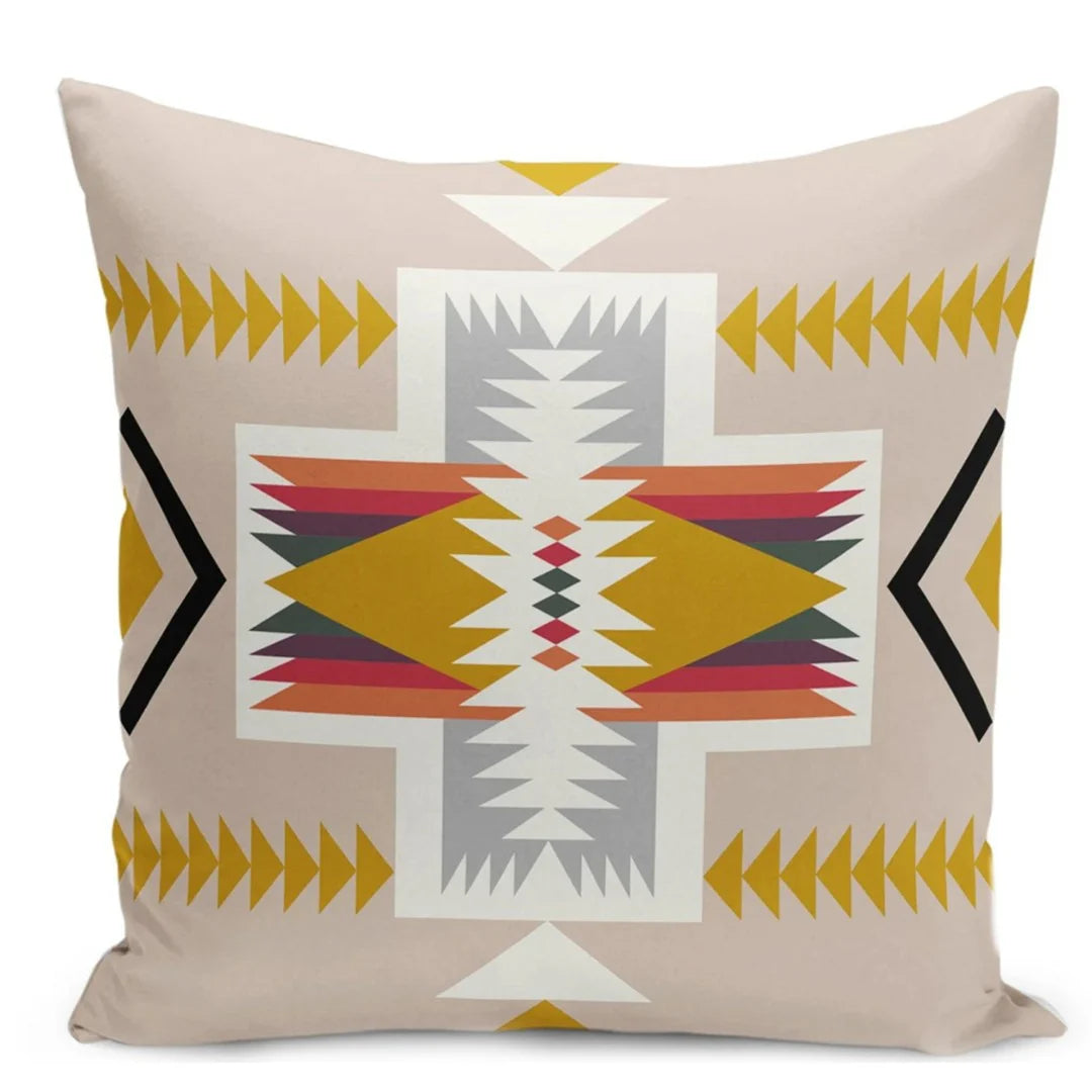 Aztec Patterned Cushion Covers (Pack of 4)