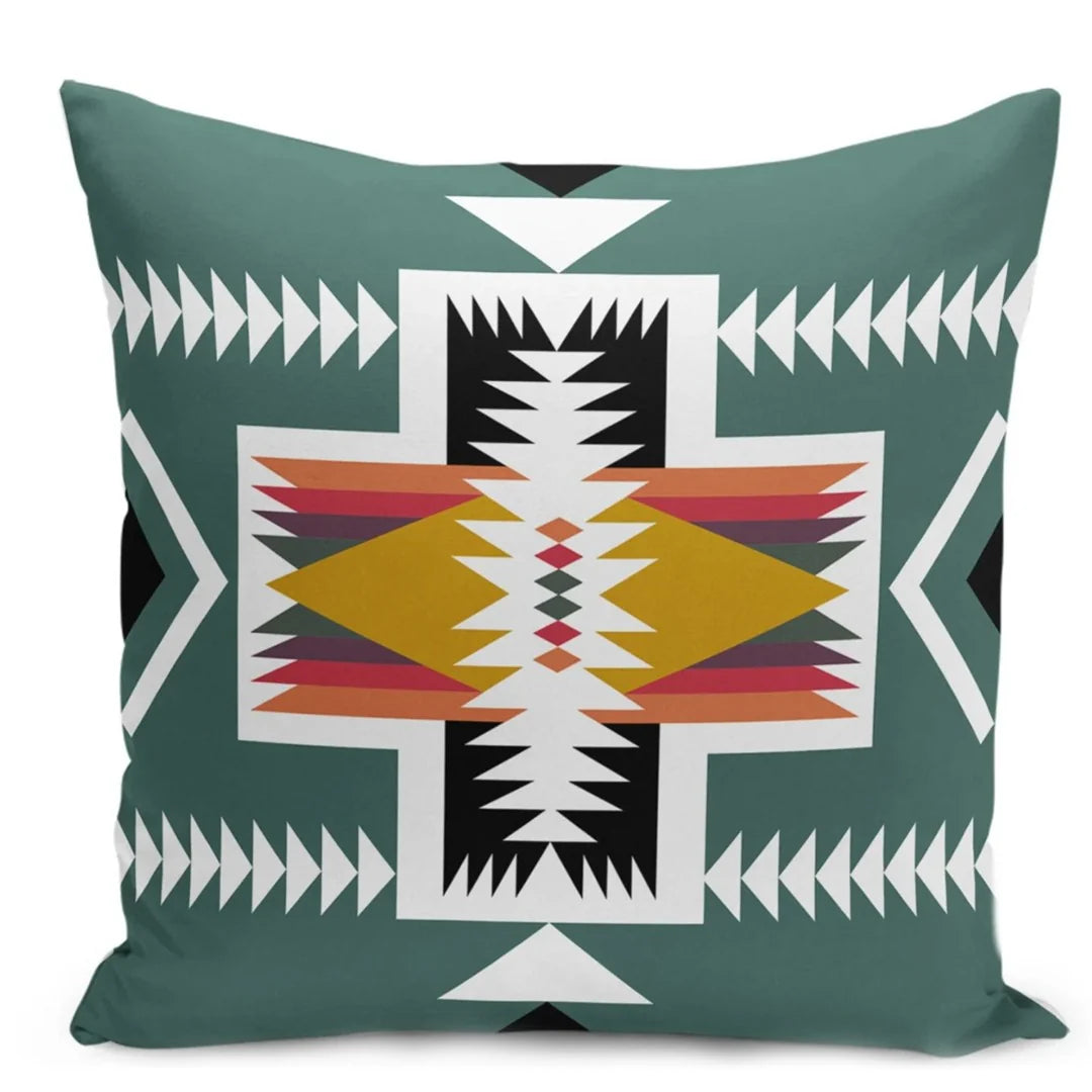 Aztec Patterned Cushion Covers (Pack of 4)