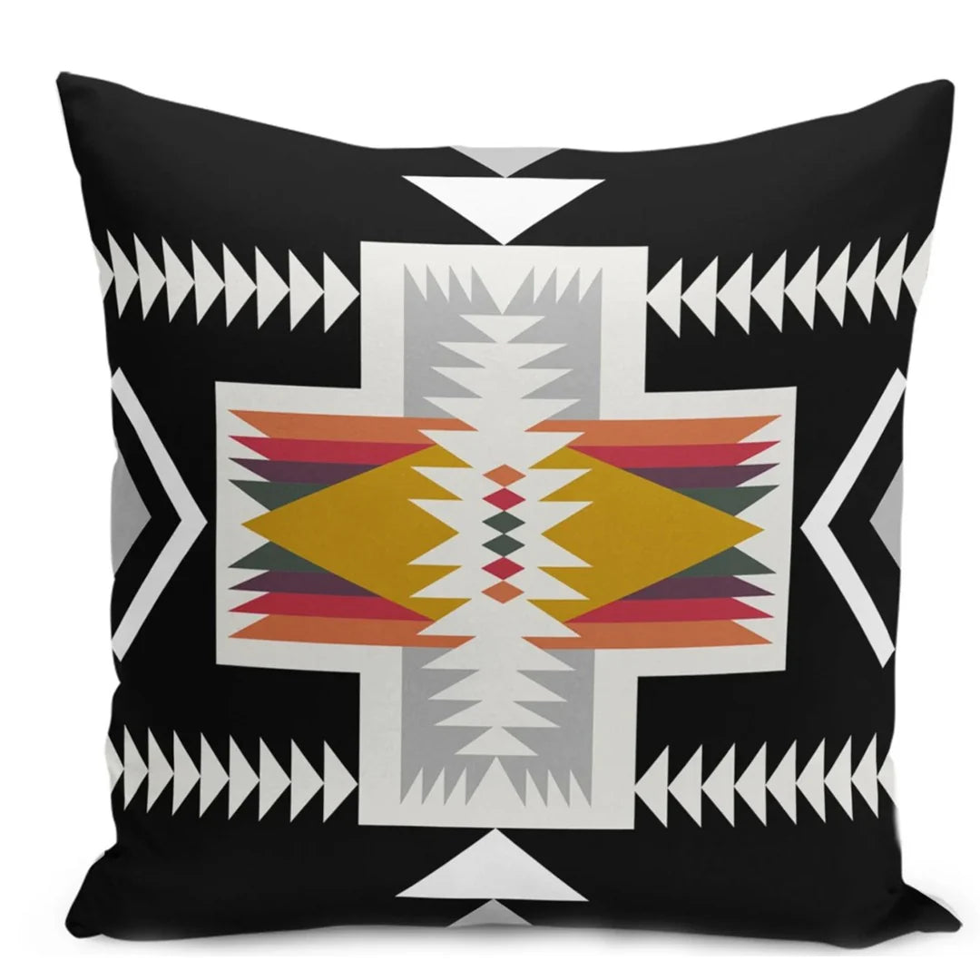 Aztec Patterned Cushion Covers (Pack of 4)