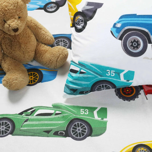 Classic Racers Kids Single Bed Sheet