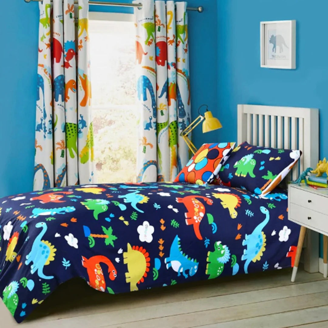 Dino Dream Kids Single Bed Sheet