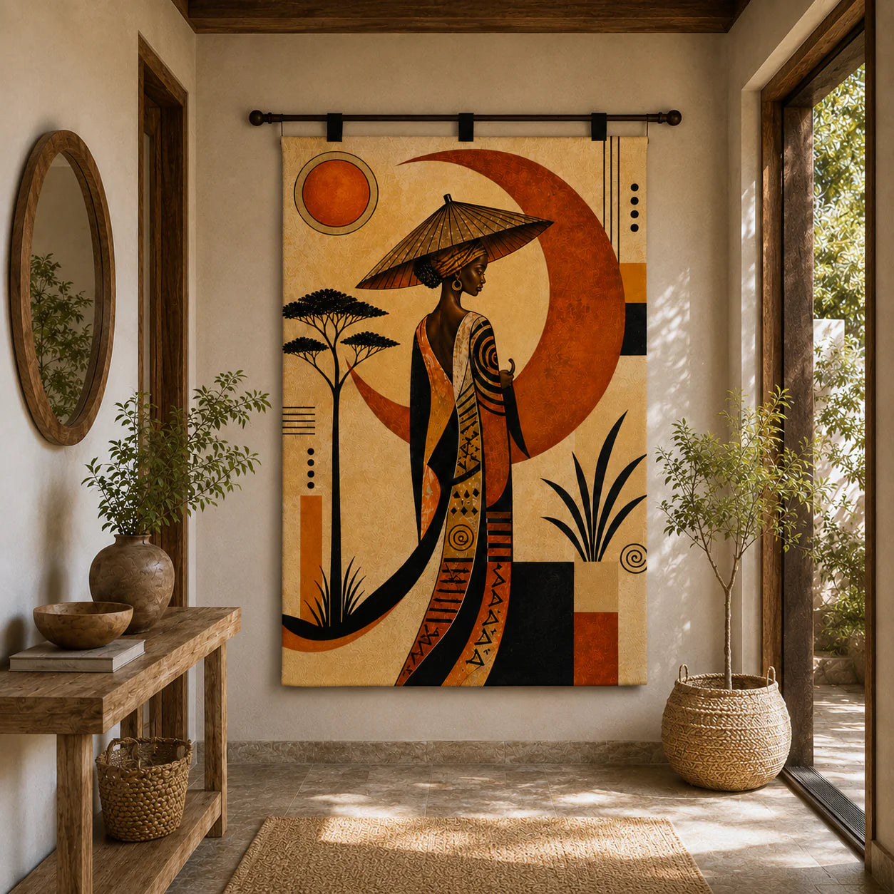 Heritage Silhouette Wall Hanging Tapestry