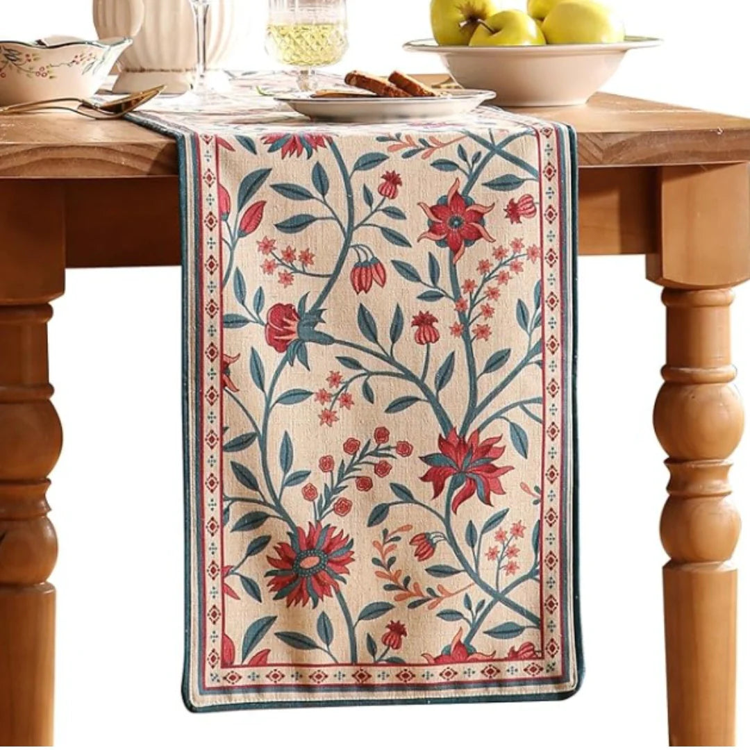 Crimson Azalea Table Runner