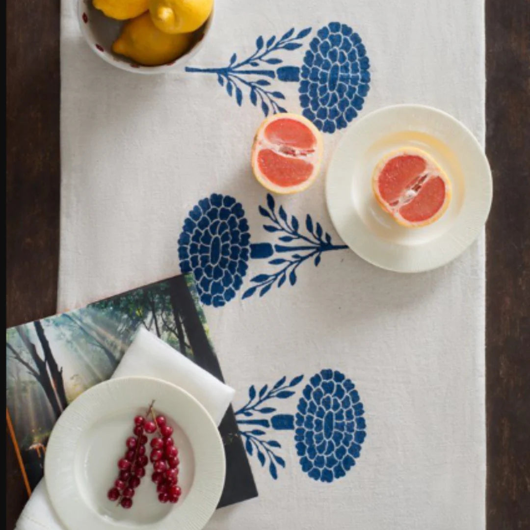 Blue Lotus Dreamscape Table Runner