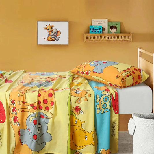 Animal Kingdom Kids Single Bed Sheet