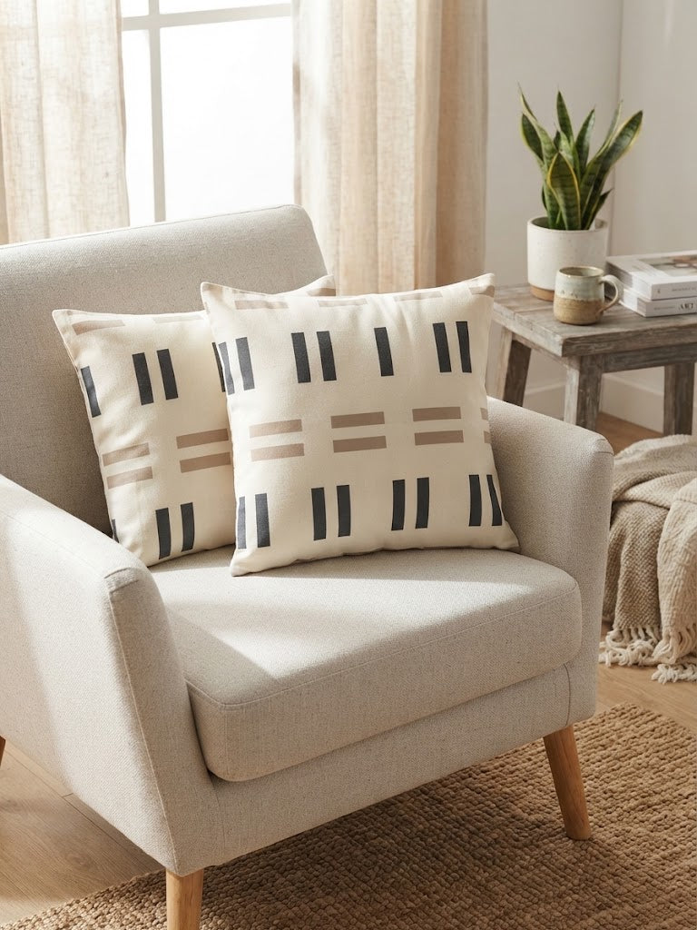 Half Line Cushion Cover Pack of 2