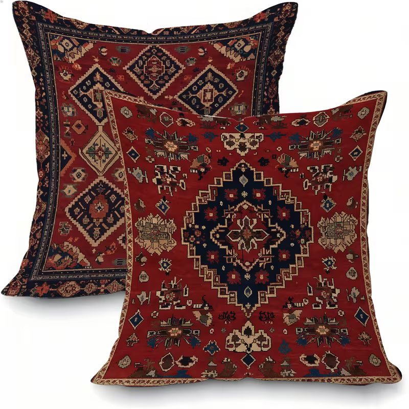 Nomad Crimson Cushion Covers Pack of 2