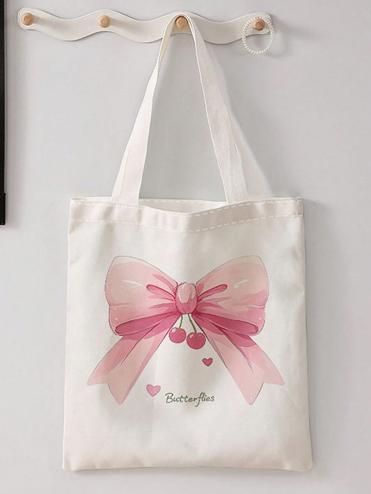 Cherry Sweet Bow Tote Bag