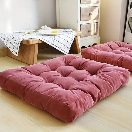 Square  Velvet Floor Cushions (Pack of 2)