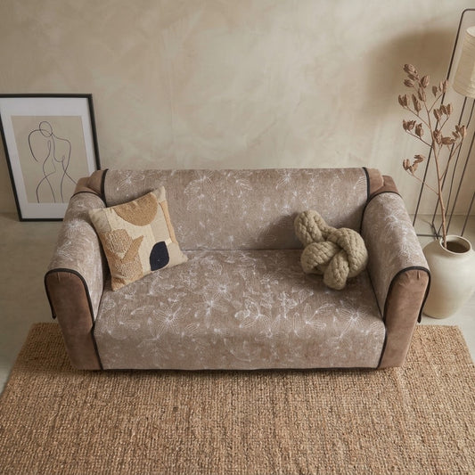 Floral Symphony Qulited Sofa Cover
