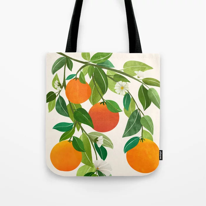 Oranges and Blossoms Tote Bag