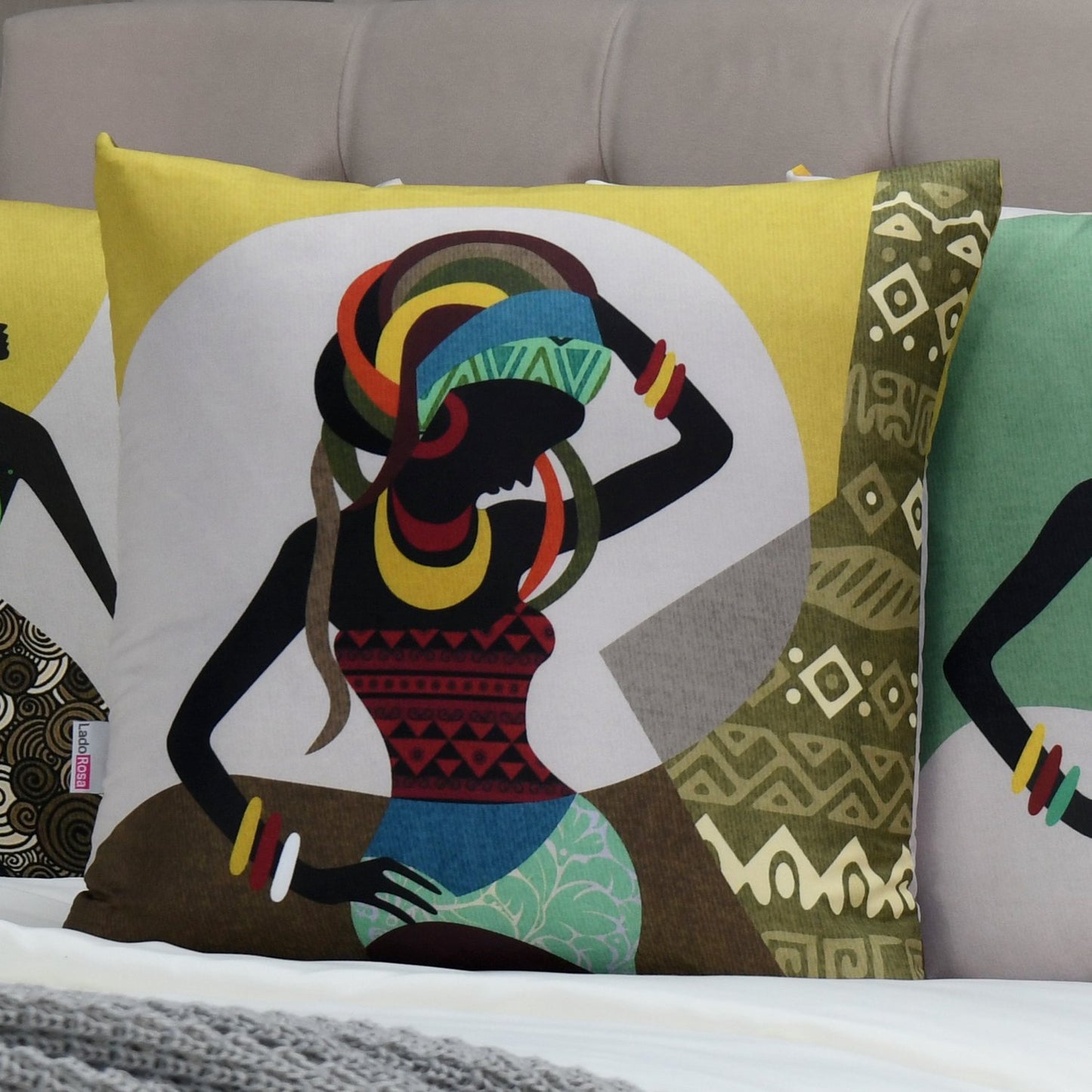 Retro Africa Cushion Covers Pack of 4