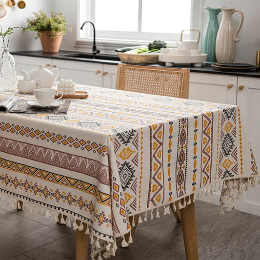 Retro Ethnic Table Cover