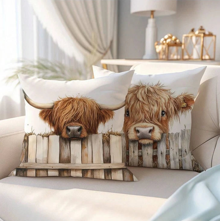 Rustic Farm Cushion Cover Pack of 2