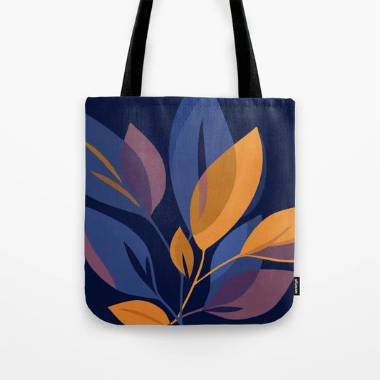 Dark Floral Tote Bag