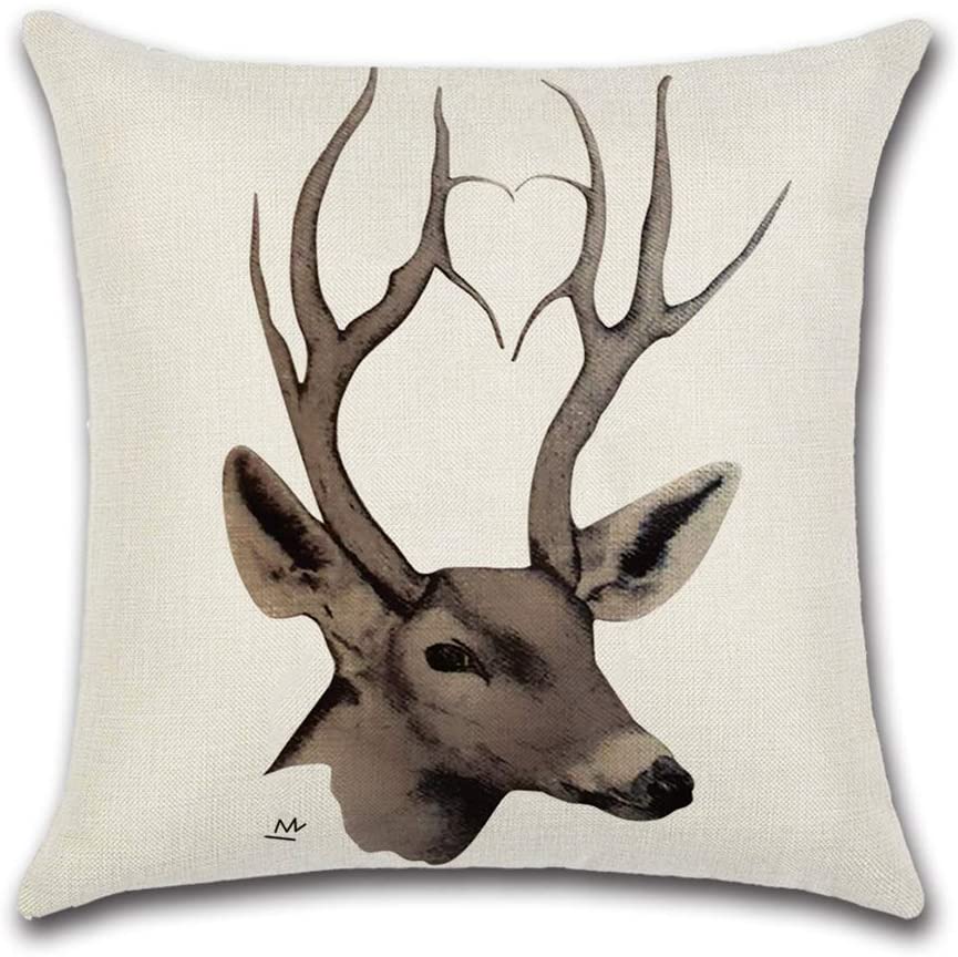 Deer Silhouette Cushion Covers Pack of 4