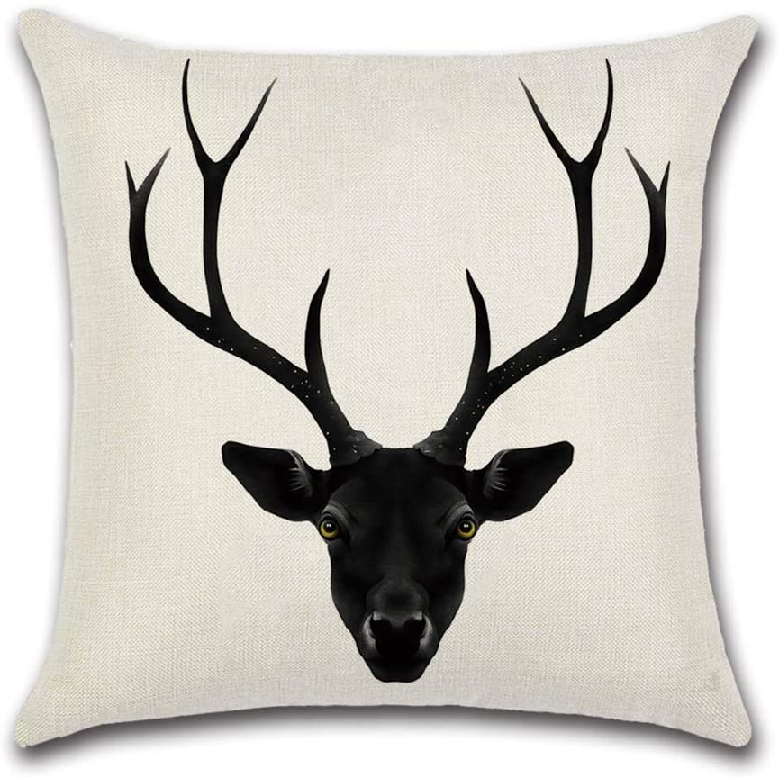 Deer Silhouette Cushion Covers Pack of 4