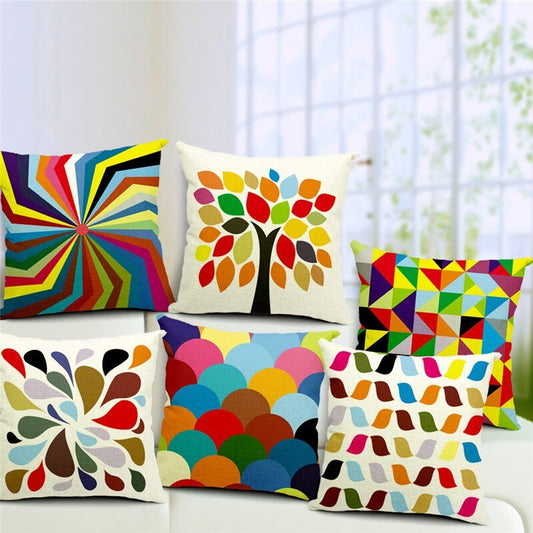 Colorful Geometry Cushion covers (Pack of 6)