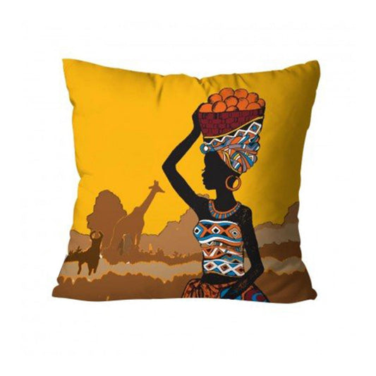Yellow African Decorative Cushion Covers