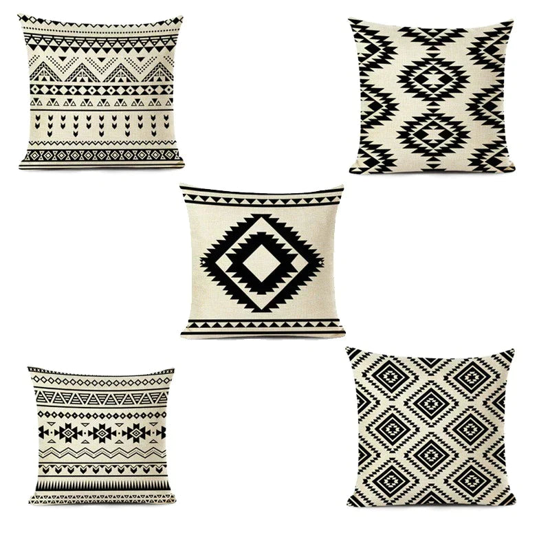 RETRO ETHNIC CUSHION COVERS (PACK OF 5)