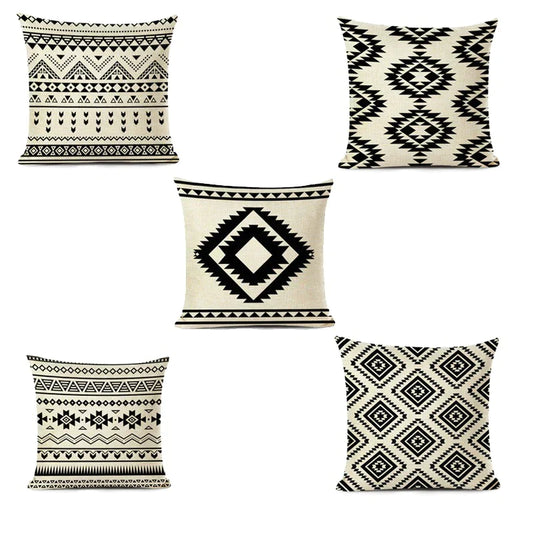 RETRO ETHNIC CUSHION COVERS (PACK OF 5)